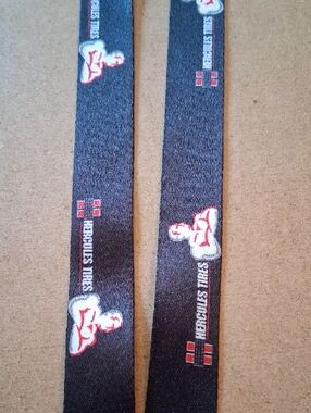 Hercules Black Branded Lanyard with Key Ring